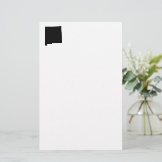 黒と白のニューメキシコ 便箋 (スタンド正面)