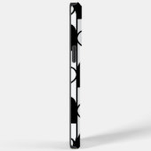 黒と白のハートのストライプ柄 Case-Mate iPhoneケース (裏面 / 右)