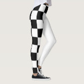 黒と白のハーフレギンス レギンス (右)
