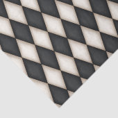 黒と白のハーレクイン中世の童話をチェック 薄葉紙 (詳細)