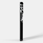 黒と白のバスケットボール iPhoneケース (右側面)