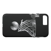 黒と白のバスケットボールiPhone 7プラスケース Case-Mate iPhoneケース (裏面(横))