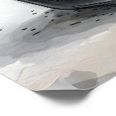 黒と白のバスルームおもしろいアーモダン、壁 ポスター (角)