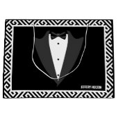 黒と白のバチュラーパーティ ラージペーパーバッグ (正面)