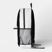 黒と白のバックパック印刷バックパック プリントバックパック (右)