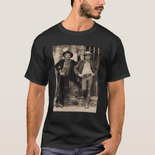 黒と白のバッチとサンダンスキッズ写真 Tシャツ