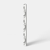 黒と白のバレエシューズ SAMSUNG GALAXYケース (左側面)