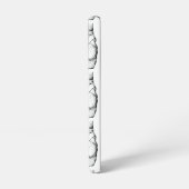 黒と白のバレエシューズ SAMSUNG GALAXYケース (左側面)