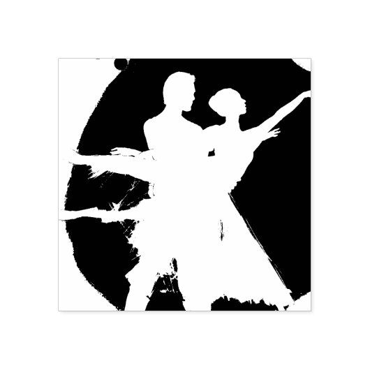 黒と白のバレエ団 ラバースタンプ (インプリント)