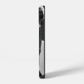 黒と白のバレンタインデー iPhoneケース (左側面)