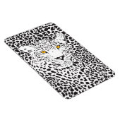 黒と白のヒョウの斑点パターンで偽装 マグネット (右側)