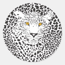 黒と白のヒョウの斑点パターンで偽装