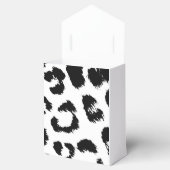 黒と白のヒョウ柄 フェイバーボックス (オープン)