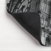 黒と白のビッグベンクロックタワートラベルヨーロッパ マウスパッド (コーナー)