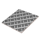 黒と白のピアノ鍵盤 タイル (側面)