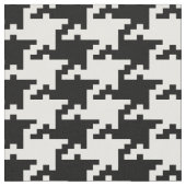 黒と白のピアンドプールパターン ファブリック (クローズアップ)