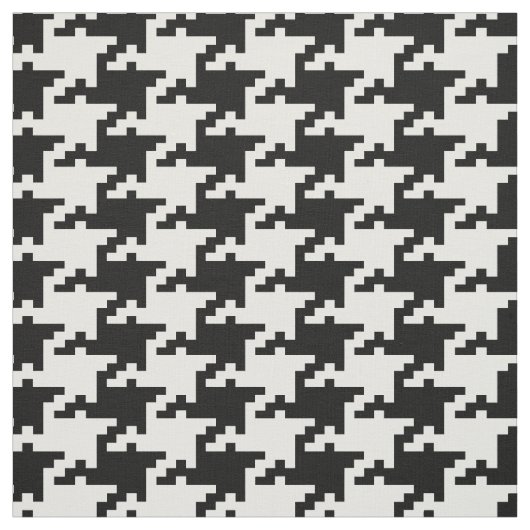 黒と白のピアンドプールパターン ファブリック (見本)