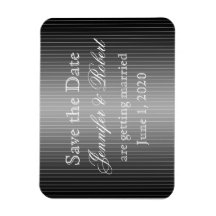 黒と白のピンストライプハート日付の保存