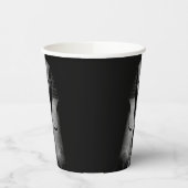 黒と白のファラオの王 紙コップ (左)