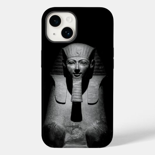 黒と白のファラオの王 Case-Mate iPhoneケース (裏面)
