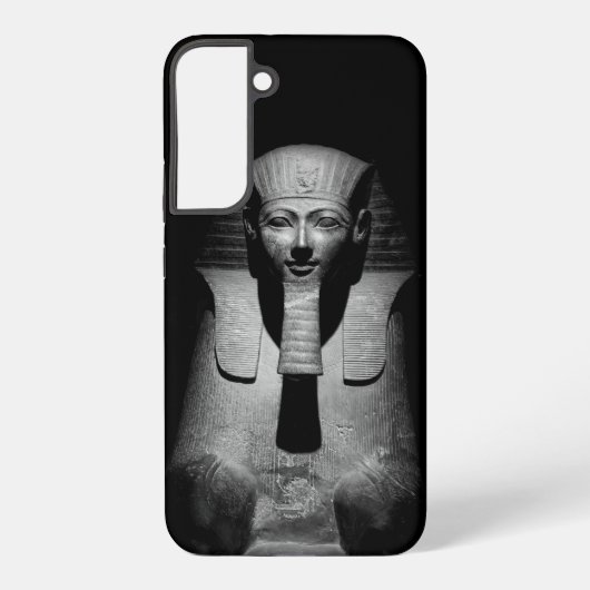 黒と白のファラオの王 SAMSUNG GALAXYケース (裏面)