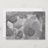 黒と白のフェイクVellumオーバーレイ結婚写真 セーブザデート (裏面)