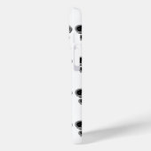 黒と白のフルール・ド・リス Case-Mate iPhoneケース (裏面 / 左)