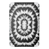 黒と白のブラシ バスマット (正面縦)