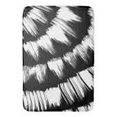 黒と白のブラシ バスマット (正面縦)