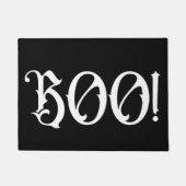 黒と白のブー！ ドアマット (正面)
