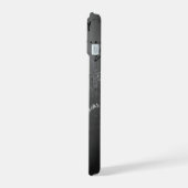 黒と白のベルギー電気キャビネット iPhone 15ケース (左側面)