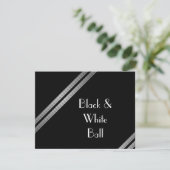 黒と白のボール 招待状 (スタンド正面)