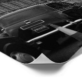 黒と白のポスターの大きなベンenタクシー客室 ポスター (角)