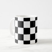 黒と白のマグカップ コーヒーマグカップ (正面左)