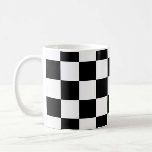 黒と白のマグカップ コーヒーマグカップ (左)
