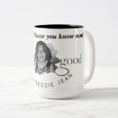 黒と白のマグカップ ツートーンマグカップ (正面右)