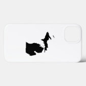 黒と白のミシガン州 Case-Mate iPhoneケース (裏面 (横))
