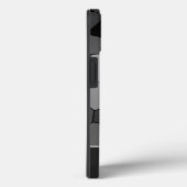 黒と白のモザイクのタイル個人的なモノグラム! Case-Mate iPhoneケース (裏面 / 右)