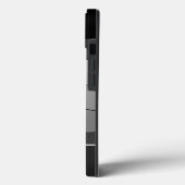 黒と白のモザイクのタイル個人的なモノグラム! Case-Mate iPhoneケース (裏面 / 左)