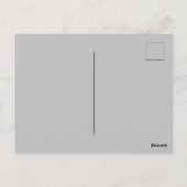 黒と白のヤシの木 ポストカード (裏面)