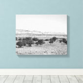 黒と白のユタ砂漠の風景11x14 キャンバスプリント (インサイチュ (ウッドフロア))