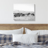 黒と白のユタ砂漠の風景11x14 キャンバスプリント (インサイチュ (寝室))