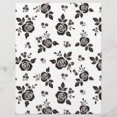 黒と白のラインアートスケッチの子猫ペア (裏面)