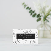 黒と白のラッシュアーティスト 名刺 (スタンド正面)