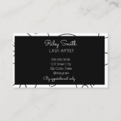 黒と白のラッシュアーティスト 名刺 (裏面)