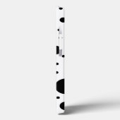 黒と白のランダムドット Case-Mate iPhoneケース (裏面 / 左)