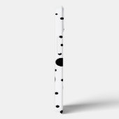 黒と白のランダムドット Case-Mate iPhoneケース (裏面 / 右)