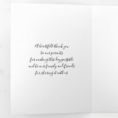 黒と白のラン結婚ス 三つ折りプログラム (内部最初)