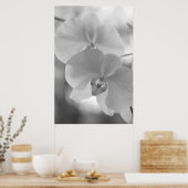 黒と白のラン ポスター (キッチン)