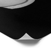 黒と白のラン ポスター (角)